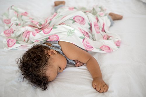 Image of Copper Pearl Swaddle Blankets for Newborns | Soft Stretchy Receiving Blankets for Boys and Girls | Large 46 x 46 Inch Baby Blankets | Lightweight and Breathable Swaddles | Floral Grace