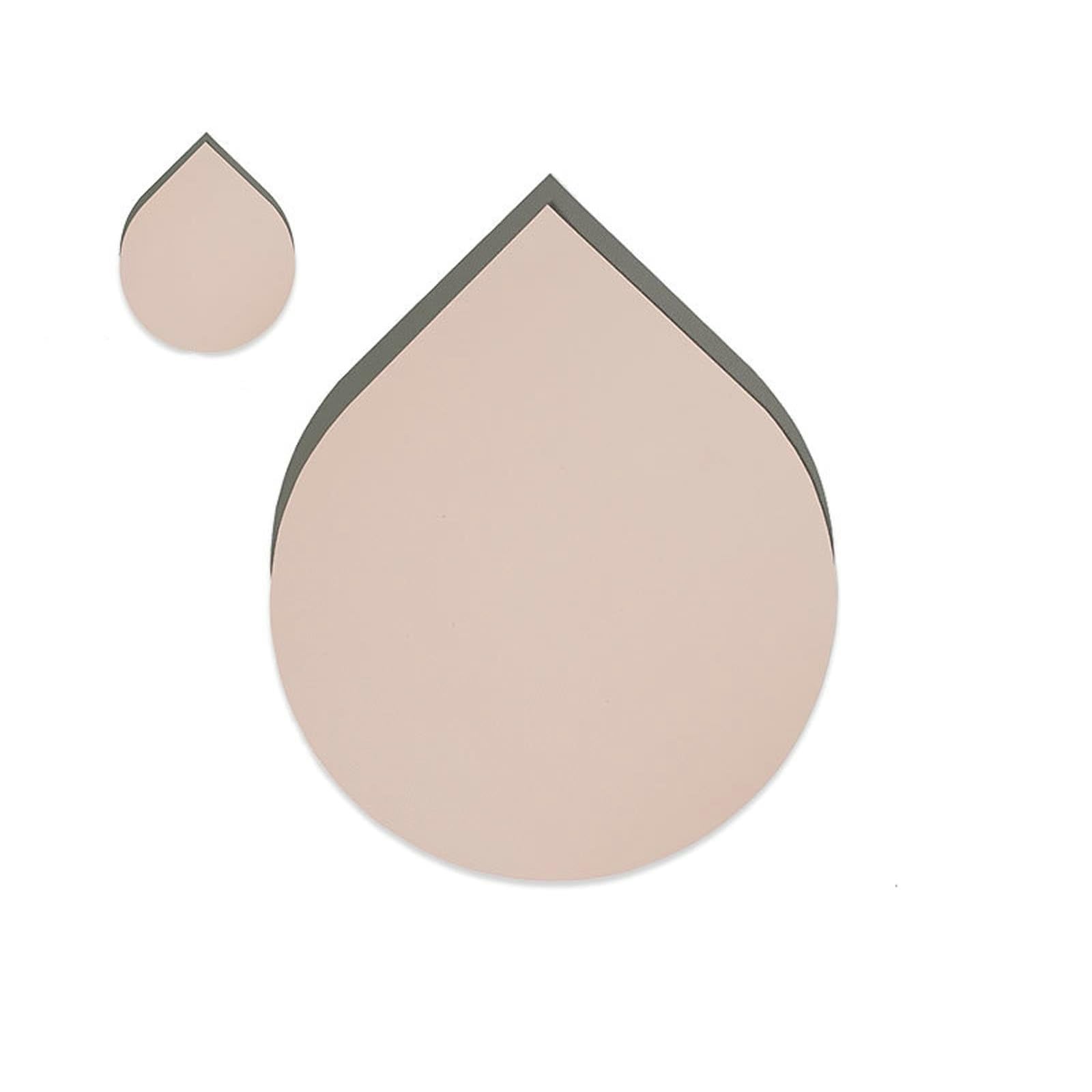 Set de table haut de gamme double face forme de goutte rose et gris