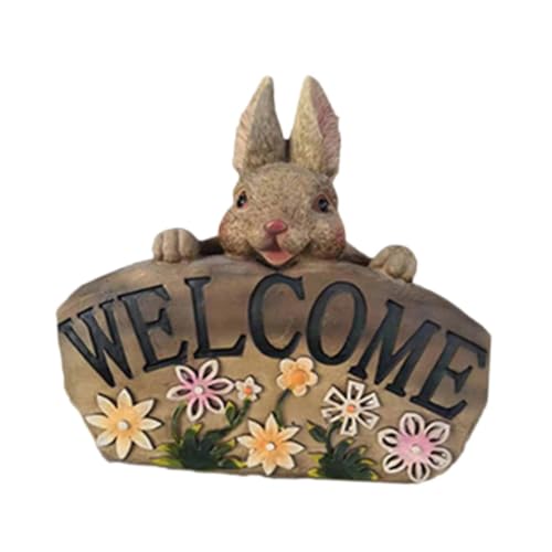 Statue de Bienvenue extérieure en résine décorative pour maison de ferme rustique - 7