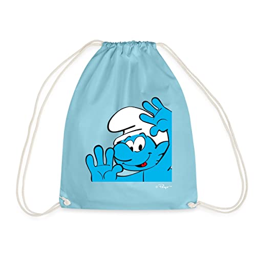 Spreadshirt® Les Schtroumpfs Le Schtroumpf Farceur Sac À Dos Cordon, Aqua