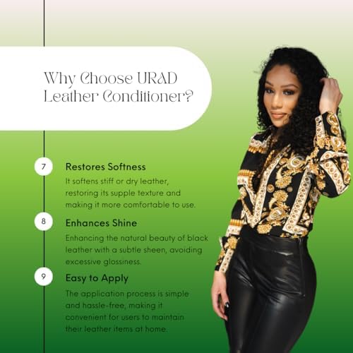 URAD Leather Conditioner 50ml Black – Compact, Color-Restoring Leather Care for Shoes, Bags, Jackets, and More! - 3