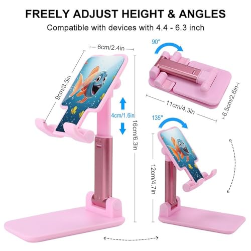 Support téléphone portable universel pliable et inclinable compatible iPhone Android - 2