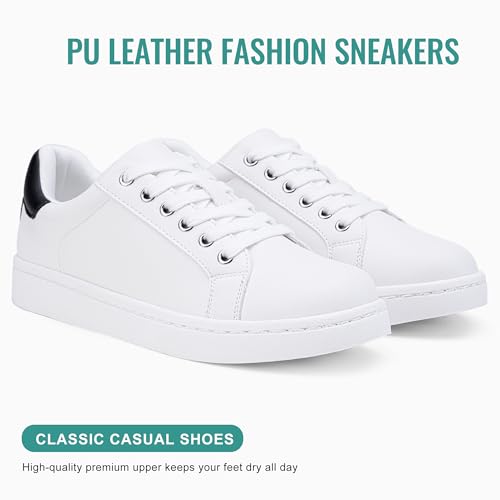 Image of Vepose Women's Lace-Up Walking Sneakers, Casual Low Top Shoes 8003