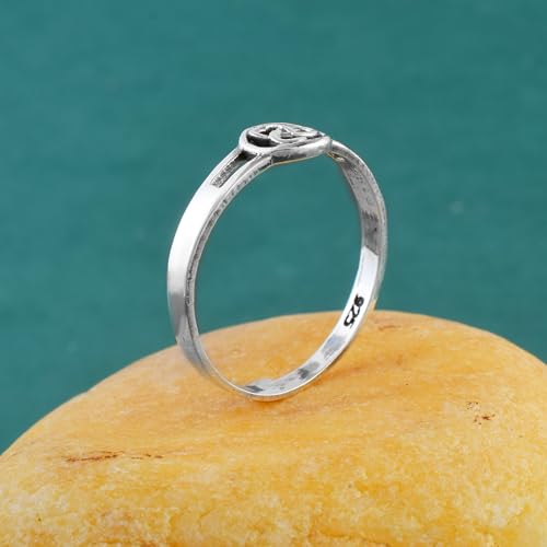 Image of 925 Sterling Silver Plain Band Ring for Men & Women | Pure Silver Unisex | Hallmarked Silver Ring for Daily Use | Gift for him her | Chandi Ring | Thumb Ring |Couple Rings