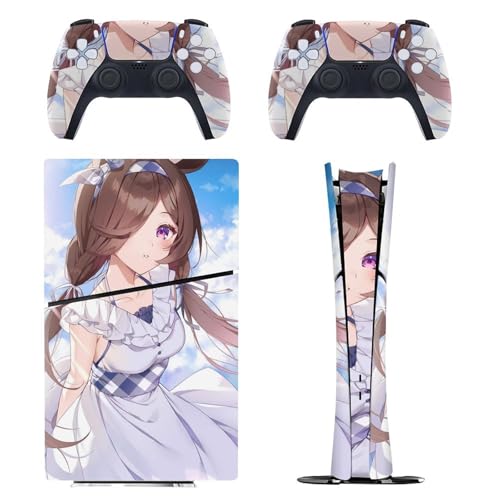 PS5 Slim �p �X�L���V�[�� �����A�j���� ���Z�l ���C�X����� �{�̂ƃQ�[���R���g���[���[�ɑΉ�����X�e�b�J�[ �y�����݌v �f�W�^���E�G�f�B�V������p�z ���^�X�L�� �{�̕ی� �X���� ���B�� �w��/��/����/�ق���h�~ ��G��/�U�M�ǂ� ���� ��