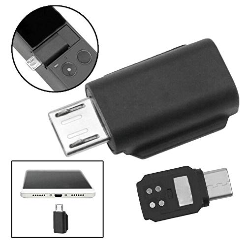 Conector adaptador de telefone USB-C para smartphone Android com bolso OSMO Micro USB tipo C suporte
