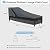 OutdoorLines Outdoor Waterproof Patio Chaise Lounge Chair Cover - UV Resistant Lounger Covers Heavy Duty Weatherproof Patio Sofa Furniture Covers, 2 Packs, 64Wx28Dx30H Inches, Black