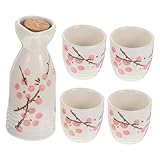 Tasses à vin créatives : la surface est lisse et la sensation main est confortable, tasses et pot en céramique