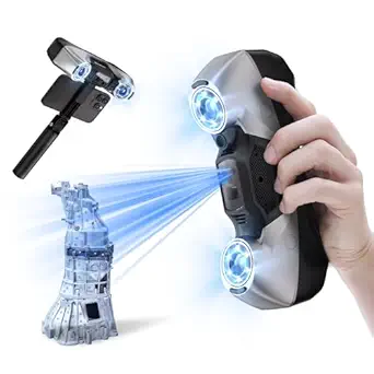 Revopoint MetroY Pro 3D Scanner for 3D Printing, Up to 0.01mm Precision, Industrial Blue Laser Handheld Scanner with Wi-Fi 6
