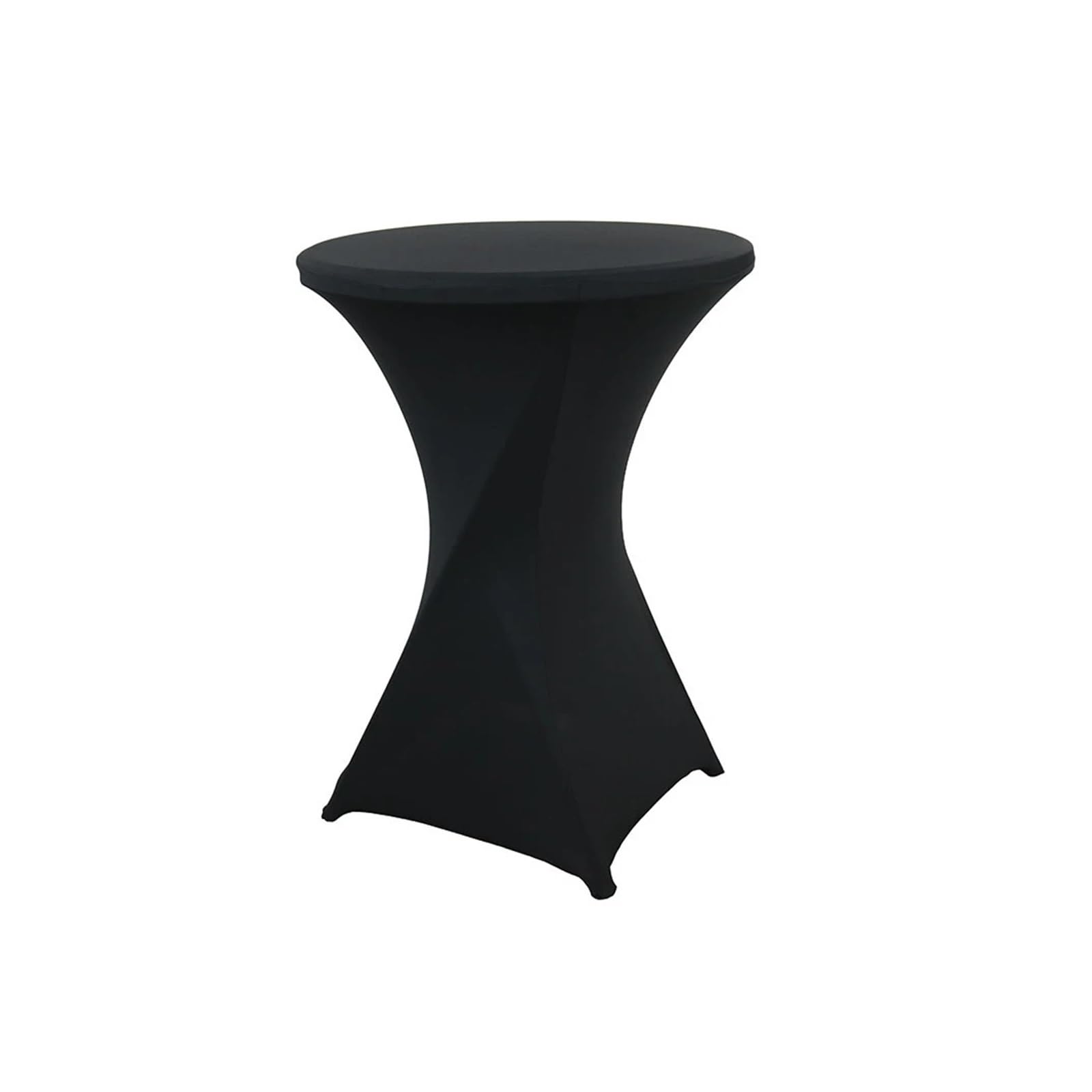 Zrlljp Tovaglie Elasticizzate Con Gonna A Volant - 5 Pezzi, 81x109 Cm, In Spandex, Bianche, Per Tavoli Rotondi Da Festa E Matrimonio
