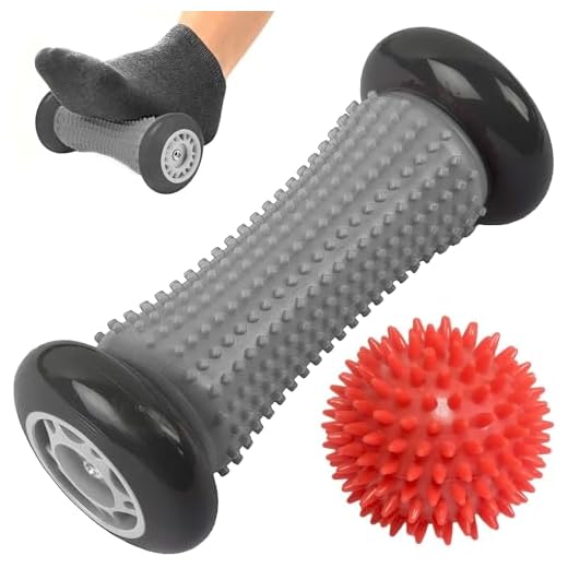 ROMIX Rodillo de Masaje de Pies Fascitis Plantar, Spiky Massage Ball für die Fußreflexzonen, Masajeador Pies para Ecuperación y Relajación de Músculos Tensos, Hombro, Alivio Dolor, Acupressure Kit