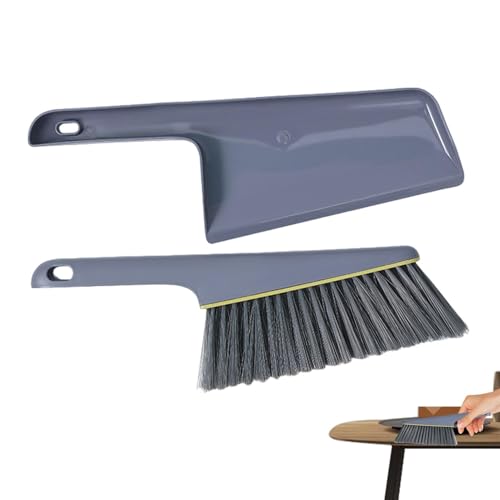 Set di spazzole da letto con paletta per la polvere, pala per la pulizia e set di spazzole, set di spolveratura per letto da camera da letto, spazzola per spazzare domestica per divano, indumento