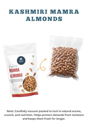 Image of Arctic Dryfruits Kashmiri Mamra Almonds (20g)| Badam Giri | Rich in Protein, Healthy Oils & Fats | No Additives or Preservatives | Natural Crunchy Dry Fruits