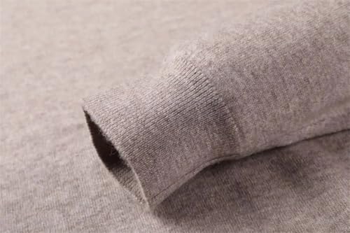 Men Solid Color Round Neck Long Sleeved Pullovers Top4