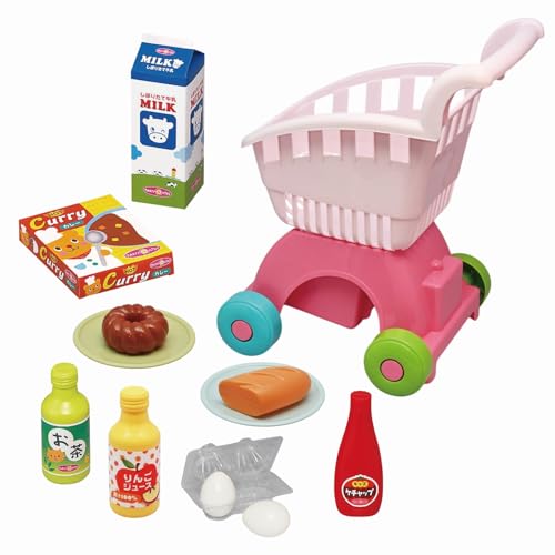 トイローヤル ショッピングカート ( ごっこ遊び / おかいもの ) 知育玩具 ( リアルなたまごパック / フード小物付き ) パステルカラー