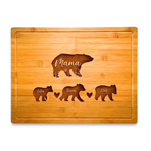 Tabla de cortar personalizada para mamá y abuela, regalo especial para el Día de la Madre, Navidad, tablas grabadas, regalos para mamá y nana, para cumpleaños, cocina miniatura 4