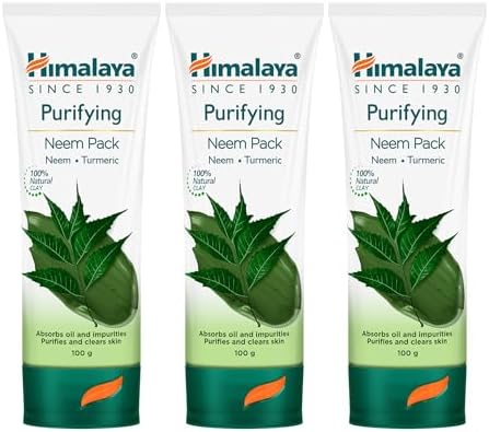 Himalaya Herbals Purifying Neem Pack, 100g Packaging might differ (Pack of 3)