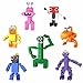 Produktbild Rainbow Friends Figuren Set, Rainbow Friends Bausteine Figuren, Rainbow Friends Roblox Figur, Ornament, Action Model (7 Stück große)