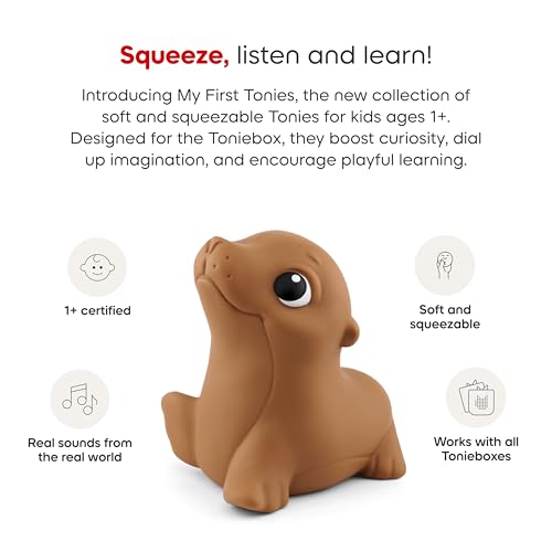 My First Tonies: Ocean Set - Seagull, Seal, and Dolphin Soft and Squeezable Audio Toy Figurines by Tonies - Image 6