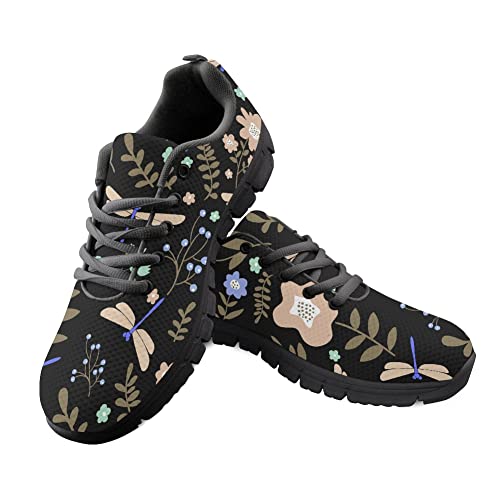Chaussures de course imprimé floral pour le sport en salle et gym
