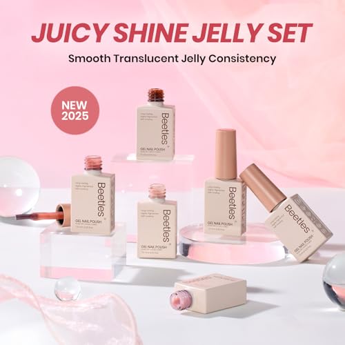 Image of Beetles Jelly Gel Nail Polish Set, 6 Colors Neutral Fall Gel Polish Kit