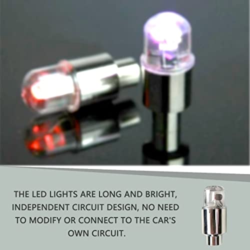 Led Wheel Lights Flash Light Tire Valve Cap Lamp For Car Bike Motorcycle, Cool Flash Lights, Night Safety (Color) #TOP6