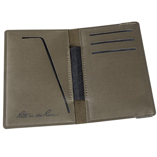 Rite in the Rain Monsoon Field Wallet, 3.5” x 6.5”, EDC, Water Resistant TPU fabric (No. P971-M)4