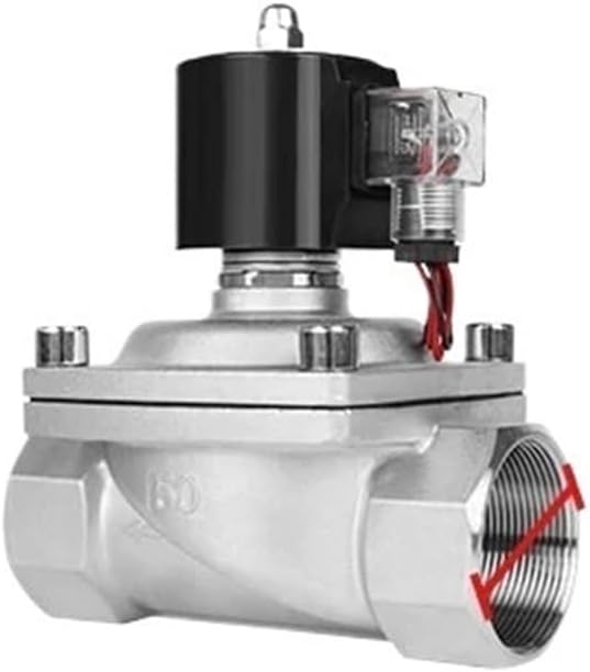 2 Inch Stainless Steel Solenoid Valve Waterproof Normally Closed 220V 12V 24V 110V Solenoid Valve Fully Enclosed Coil(G_380VAC_NBR-SEAL)