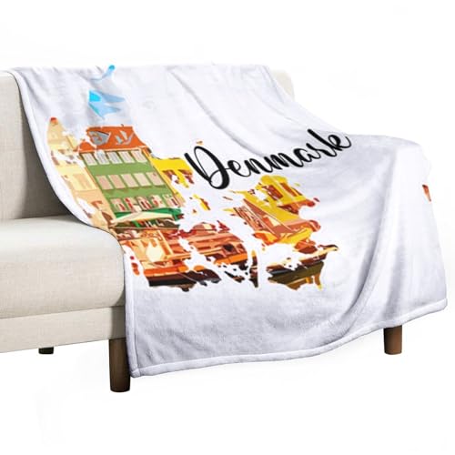 Couverture peluche Danemark esthétique le cadeau de naissance idéal