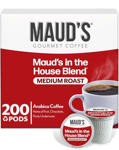 Image of Maud's Medium Roast Coffee Pods, 200ct | Medium Roast Coffee in Single Serve Pods - 100% Arabica Coffee, Compatible with Keurig Coffee Makers
