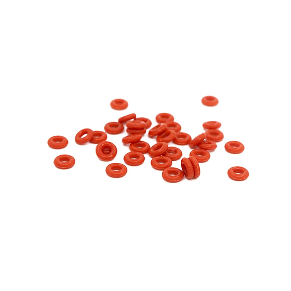10 O-Ring In Silicone Rosso 1,9 Mm - Guarnizioni Tenuta 55-100 Mm Diametro, Per Auto, Idraulica, Elettrodomestici