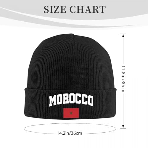 Chapeau d'hiver tricoté Maroc en acrylique extensible contre le froid intense - 4