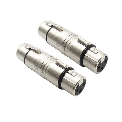 Adaptador XLR Hembra a Hembra 3 Pines Pack 2 piezas miniatura 1