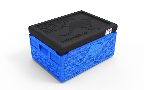 KÄNGABOX® Mini scatola termica fredda e calda, 1,5 l, colore blu, ideale come contenitore per il pranzo o contenitore per il pranzo, coperchio ultraleggero e con chiusura perfetta, superficie KÄNGABOX® Mini scatola termica fredda e calda, 1,5 l, colore blu, ideale come contenitore per il pranzo o contenitore per il pranzo, coperchio ultraleggero e con chiusura perfetta, superficie