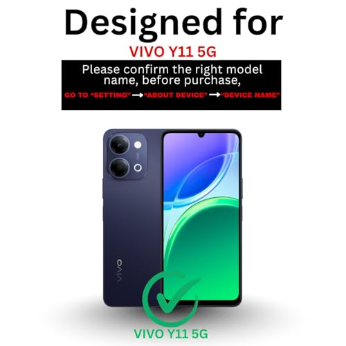 Image of AIBEX Compatible for Vivo T5 Lite 5G / Vivo Y21 5G / Vivo Y11 5G Flip Cover Leather Finish | Inside TPU with Card Pockets | Wallet Stand | Complete Protection Flip Case Brown
