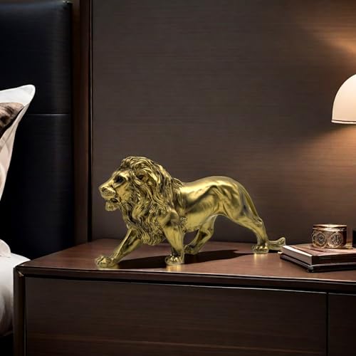 Estatua Figura León Resina Decoración Hogar Oficina miniatura 6