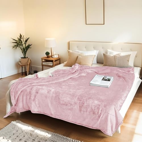 Electric Heated Blanket Twin Size 62"x84" - Flannel & Sherpa