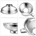 HAUSPROFI Edelstahl Trichterset 7-teilig mit Einmachgläser Heber & Filter - 3 Größen Küchentrichter Set für Marmelade, Einmachen, Öl, Gewürze - Spülmaschinenfest
