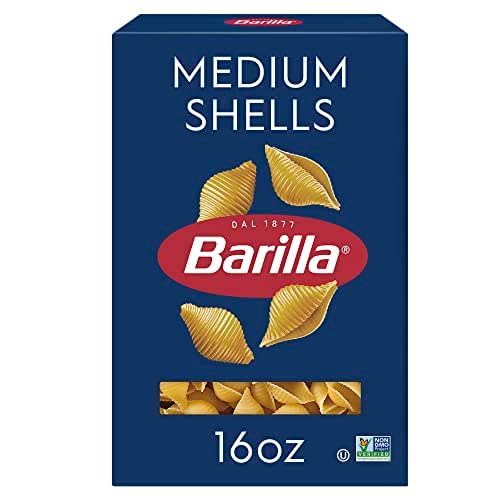 Barilla Medium Shells Pasta, 16 oz. Box - Non-GMO, Made