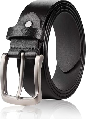 Men's Heavy Duty Work Belt, Handmade Casual Belt for Jeans, Durable Genuine Leather Belts