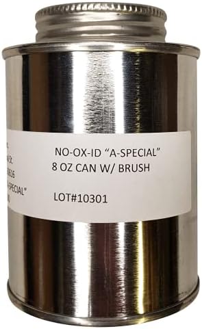 NO-OX-ID A-Special- Electrical Contact Grease - Keeps Metals Free of Rust and Corrosion - 8 Oz Tin with Brush