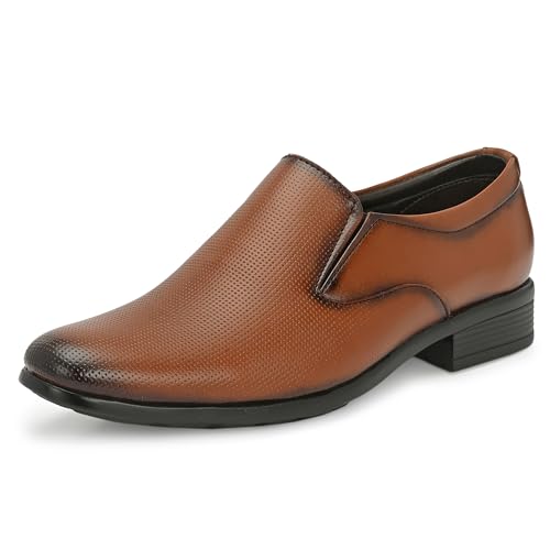 Image of Centrino Formal Shoes for Men | Lightweight Comfortable Office Shoes for Man Stylish | Cushioned Insole Lace-Up Shoes for Men | Durable TPR Sole | Trendy Classic Design Footwear for Men (8114)