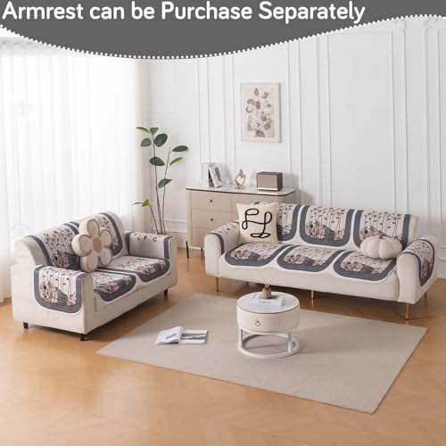 Image of HOKIPO HeavenHue Sofa Cover 5 Seater Panel Set 3+2, Mystic Wings