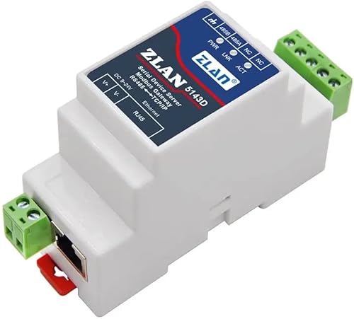 RS485 to TCP/IP Modbus TCP RTU Din Rail Mounted Serial Device Server