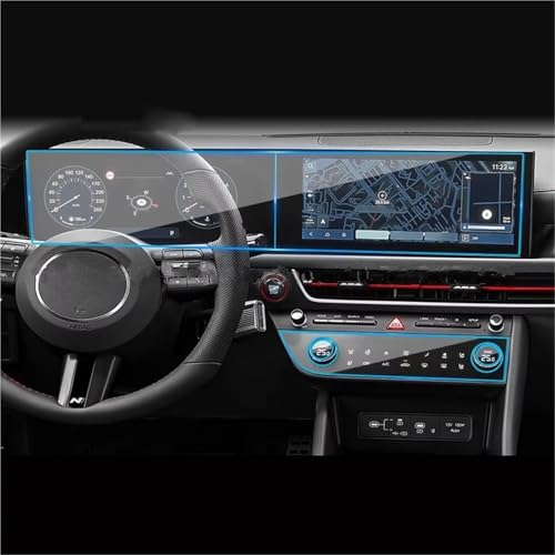 Protector de pantalla de vidrio templado Hyundai Sonata 12,3 tablero navegación climatizador