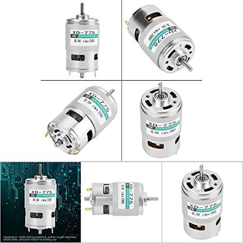 Motor de CC de bajo ruido XD-775 para proyectos estables a batería 4