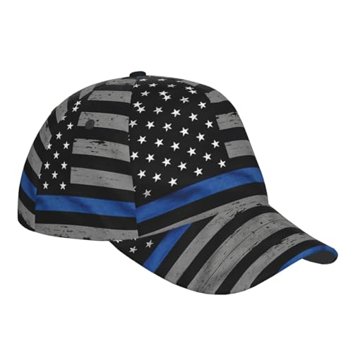 Casquette baseball délavée avec trou queue de cheval drapeau américain