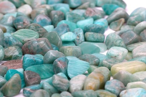 Image of ZenQ 1 lb Crystal Chips, Tumbled Stone Chips for Crafts | Polished, Undrilled Gemstones for Resin Art, Vase Filler, Plant Decor, Candle Making, and DIY Projects