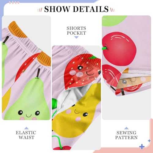 J JOYSAY Cartoon Fruits Collection Pastel Pajamas Pants Soft Long Pajama Bottoms Lounge Sleep Pants Size S-XL4