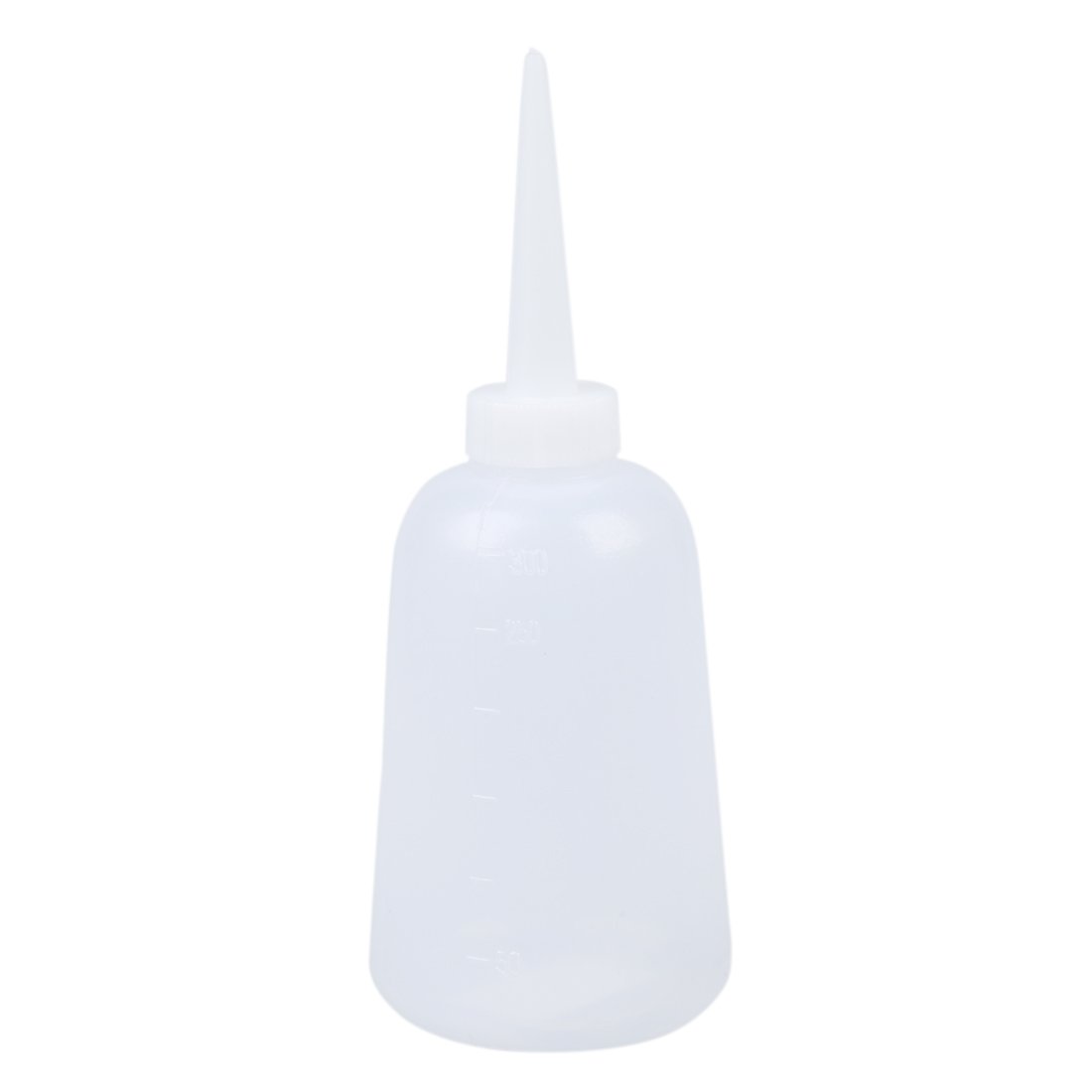 CTRLZS Clear White Plastic Sauce Oil Liquid Dispensing Squeeze Bottle 300ml